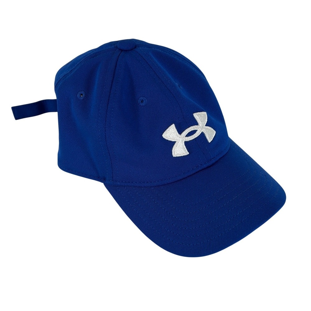 Under Armour Youth Baseball Cap Royal Blue Embroidered Logo Adjustable OSFM Hat‎
